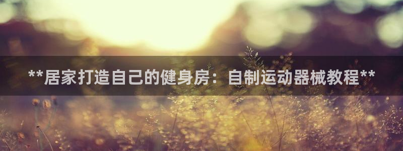 尊龙凯时提款一直审核中：**居家打造自己的健身房：自