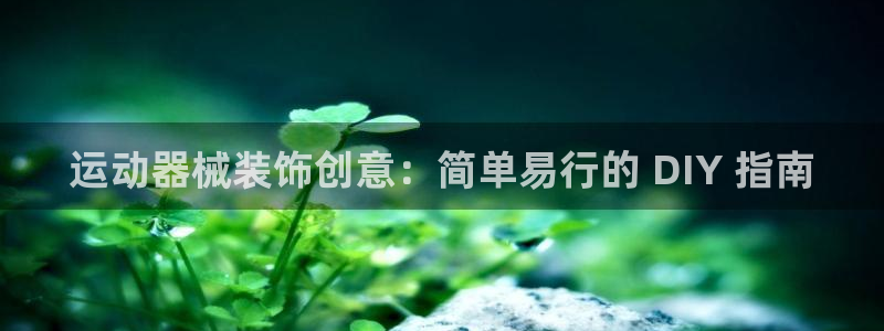 凯时是AG优质运营商：运动器械装饰创意：简单易行的 