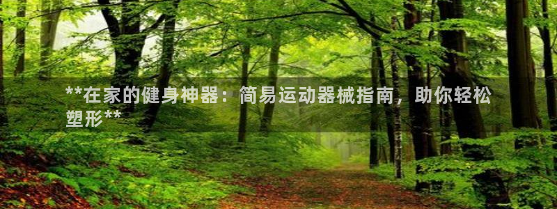 尊龙ag旗舰：**在家的健身神器：简易运动器械指南，