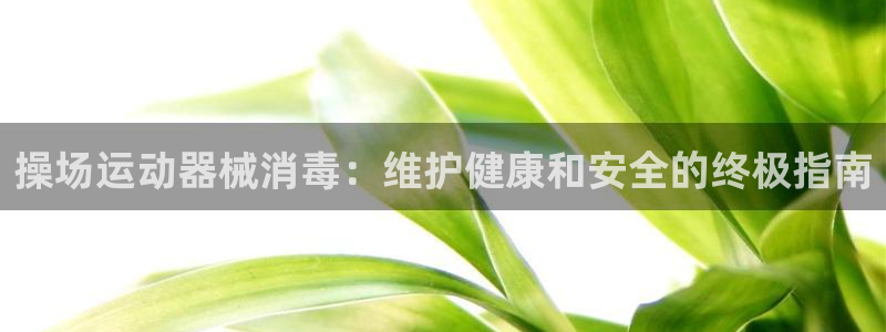 尊龙凯时人生就是搏客户：操场运动器械消毒：维护健康和