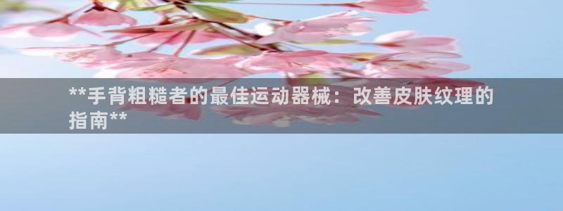 尊龙得过奥斯卡吗：**手背粗糙者的最佳运动器械：改善