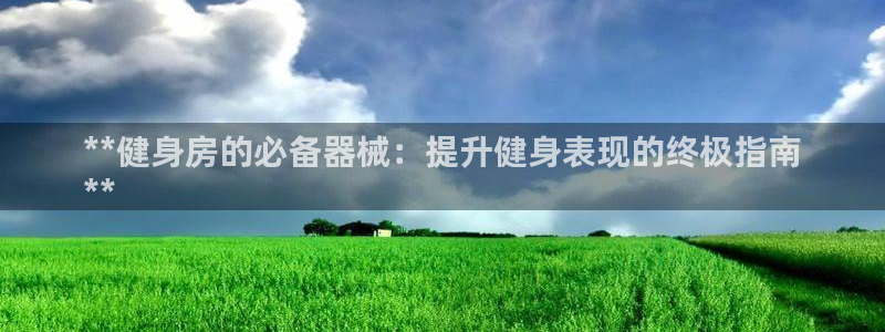 尊龙人生就是博网站：**健身房的必备器械：提升健身表